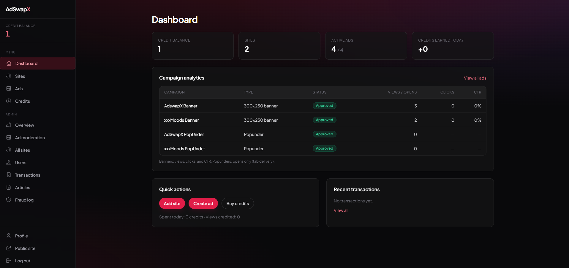 AdSwapX — Adult Ad Exchange Network