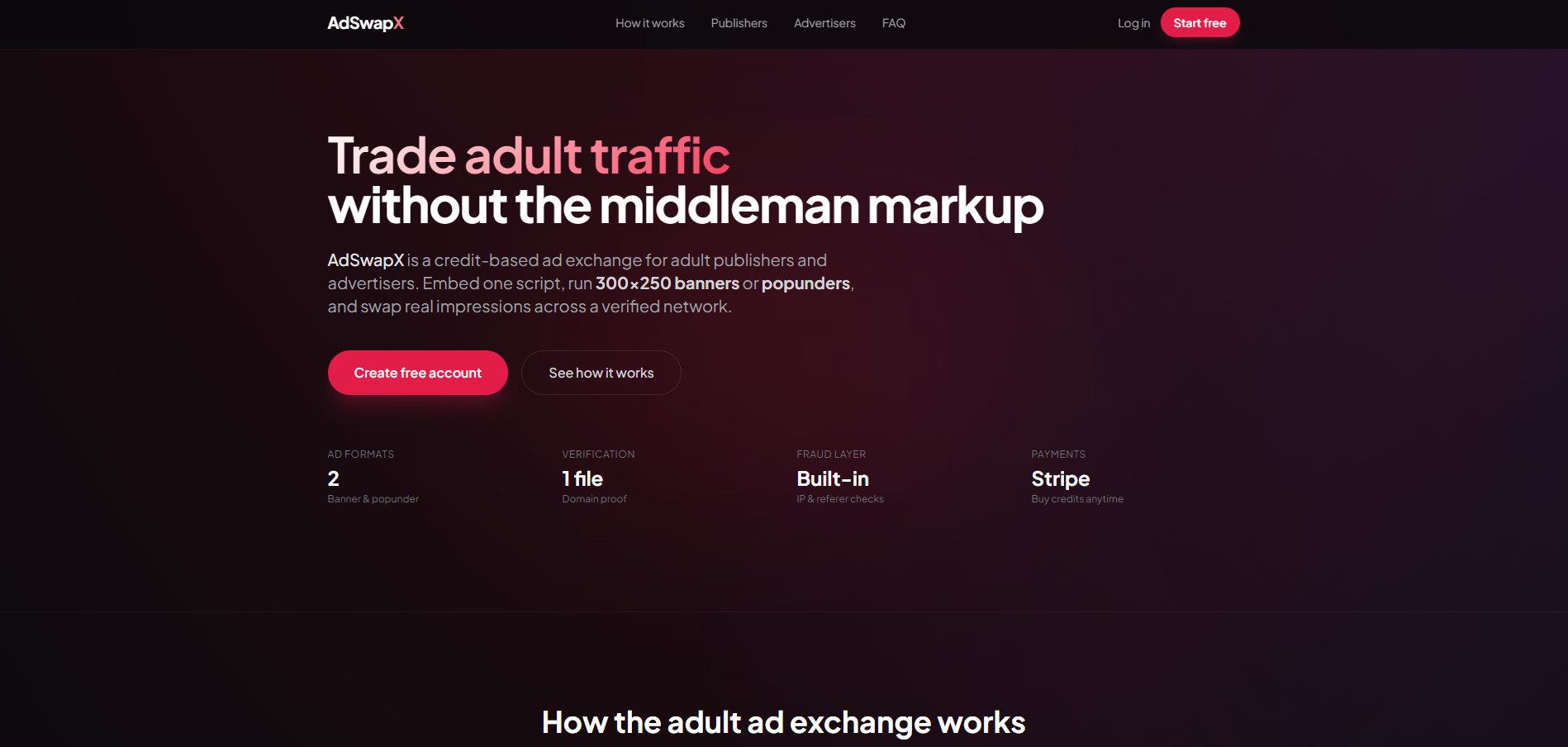 AdSwapX — Adult Ad Exchange Network
